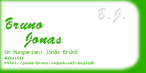 bruno jonas business card