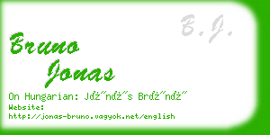 bruno jonas business card